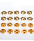 Upgrade Your Ride With Forged Aluminum Rear Axle Subframe Collar For VW Golf Passat And Audi A3 TT To Crush Chassis Looseness Boost Tightly Rigid Suspension Control On Tough Roads, gold set