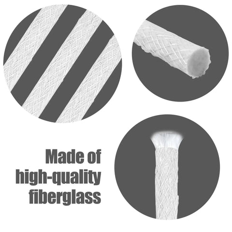 5 Pack Replacement Wicks For Tiki Torches And Oil Lamps Built To Last Premium Long Life Fiberglass Torch Wicks close-up