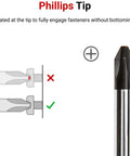 Long Phillips Head Screwdriver Size Three With High Torque And Three Sided Handle For Maximum Leverage Truncated Tip illustration