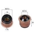 Beefy 28P Copper Hook Type Electric Commutator 37.5 X 15 X 25.5 Mm OD ID Height High DC Compatible for Power Tools and Appliances