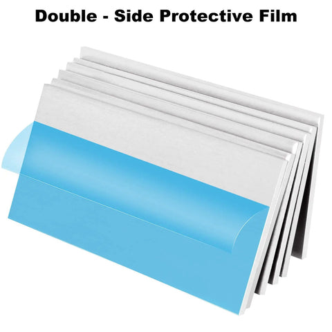12 Pack Aluminum Sheets 2 X 4 X One Eighth Inch 6061 T6 Plate For Weld Practice Kit with protective film visible