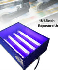 18 By 13 Inch 60W LED UV Exposure Unit With Timed Exposure And Four Light Tubes Silk Screen Printing Light Box