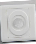 4 Pack Motion Sensor LED Light With Induction Sensor For Hallway Garage Garden Courtyard Lighting Easy Installation Energy Efficient Emergency Lighting Motion Activated Auto On Off white square LED light with PIR sensor, PC and PVC