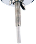 Close-up of stem from Stainless Steel BBQ Charcoal Grill Thermometer with Large 2.375 Inch Face and 2.875 Inch Stem.