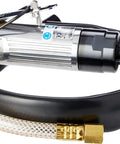 327LS Heavy Duty 3/8-Inch Chuck Low Speed Tire Buffer with hose, silver casing, for auto detailing and wheel buffing.