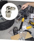 Grease Fitting Assortment Kit Zinc Plated Straight And Angled Zerk Fittings For Machinery Lubrication High Pressure Coupler