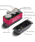 Beefy 80Kg High Torque RC Servo DS5180 For One Fifth Scale RC Vehicles Crawlers Robots And Boats With Stainless Steel Gear exposed