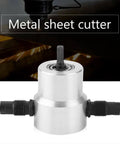 Dual Head Electric Drill Attachment Portable Nibbler Cutting Tool For Metal Sheets Stainless Steel Iron Aluminum Copper And More
