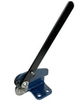 Pro Grade Heavy Duty Sheet Metal Disc Cutter for 16 Gauge Bench Mounted Metalworking Tool side view