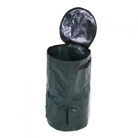 Collapsible Compost Bag For Organic Waste Kitchen And Garden Use Large Capacity Eco Friendly PE Material With Side Window
