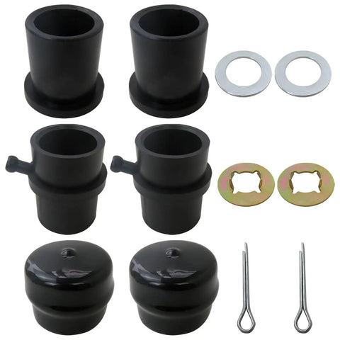 Front Wheel Bearing Rebuild Kit For Cub Cadet Craftsman MTD Ryobi Troy Bilt LTX 1045 1046 And EZ Stow Mini Rider Series Wear Resistant New Replacement, black bushings and washers