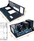 Open Frame Gaming PC Case For ATX And ITX Motherboards DIY Friendly 305 By 245Mm Fit One SSD And One HDD Bay design