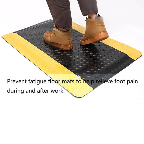 Heavy Duty Anti Fatigue Standing Mat Built Different To Shred Through Your Daily Warehouse Grind 20MM Thick High Rebound Cushion Relieves Aching Feet Knees And Lower Back Green