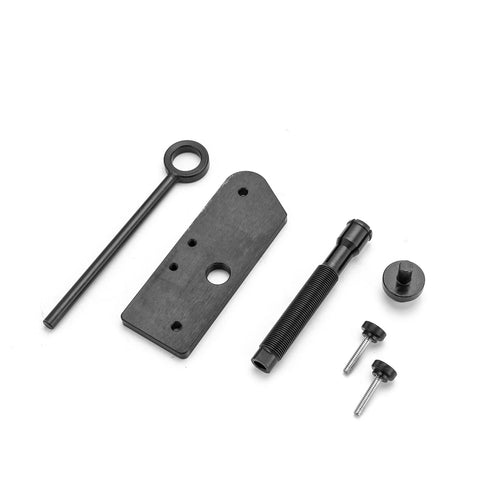 Wsays cam bearing installer and puller kit for Harley Evolution inner single cam; includes plate, puller rod, bolts