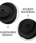 4 Pack Weight Lifting Pulley Wheels With Nylon Bearings And Cable Rollers For Gym Equipment Replacement Parts 22.5mm And 25mm Width For Home Gym And Commercial Machines Easy Install Durable, black pulley wheels