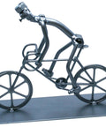 Handmade Bike Sculpture Gift For Men A Welded Bicycle Nut And Bolt Figurine For Desk Decor Modern Metal Desktop Statue