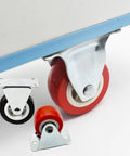 1.5 Inch Rigid No Swivel Plate Caster Wheels For Furniture And Workbenches Hard Rubber Wheels With Six Pack Screws Included