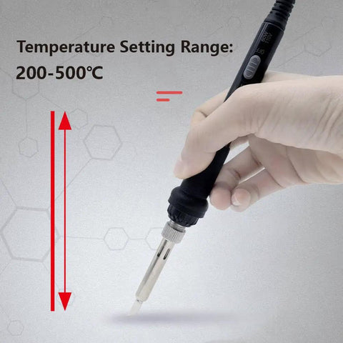 Afantti Electric Hot Knife Plastic Cutter Heated Foam Cutting Tool With Adjustable Temperature Range Up To 500C close-up of temperature settings