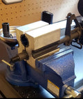 Universal Barrel Clamp For Firearms, Aircraft Grade Aluminum Vise Grip With Non Marring Urethane Lining in use