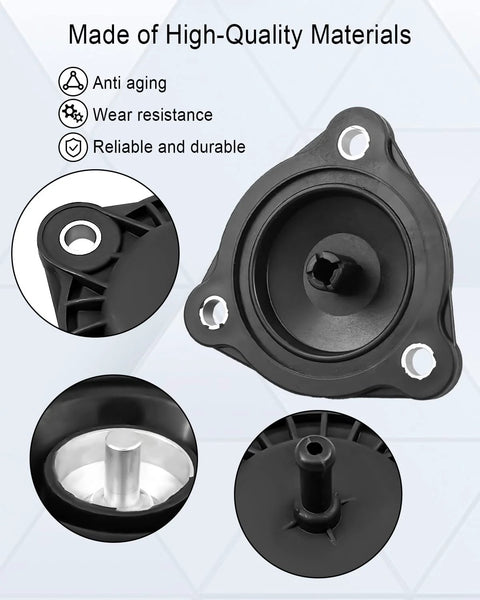 QAGGUM vacuum actuator; black plastic auto part with mounting holes and shaft, fits Chevy Cruze/Sonic/Trax Buick Encore.