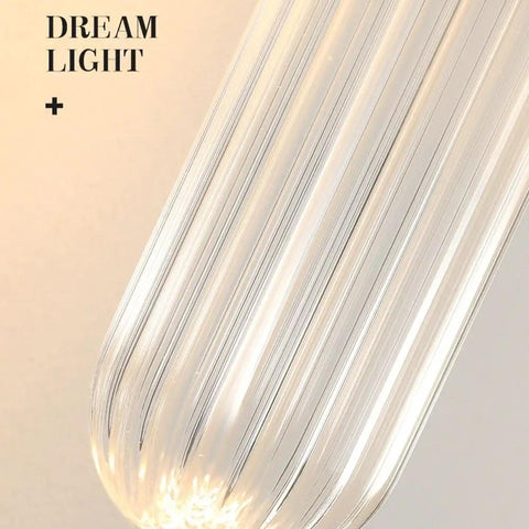 Close-up of clear glass shade for Wall Sconce Lights Indoor Bedroom Hallway GU10 2- Modern Long Brushed Middle Ages Brass Linear.