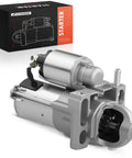 Beefy Starter Motor For Chevy Silverado Tahoe 2003 2008 GMC Sierra Yukon Cadillac Escalade Buick Rainier 4.8L 5.3L 12V CW 9 Teeth 1.1KW Replacement Part 8000045 89017631 shown with packaging