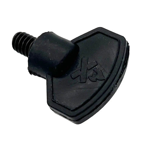 Quarter Inch Thumb Screw Replacement Leg Hardware Compatible With Multiple Camp Chef Grills black plastic knob side view