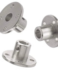 3 steel 2 Pack 6mm Flange Coupling Connectors for DIY RC Motors, silver finish, showing 6mm bore and 10mm outer diameter design.