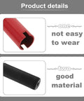Heavy Duty Floor Jack Handle Replacement Built Like A Tank With Rock Solid Non Slip Grip Fits 20 To 32 Ton Hydraulic Car Jacks Compact Red Steel Lifting Bar No Sweat close-up of red and black lifting bar detailing material and grip