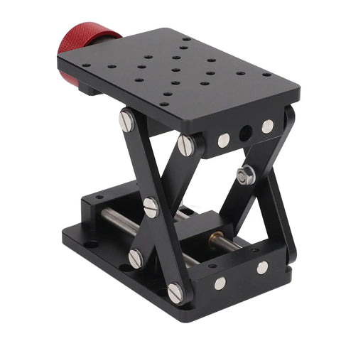 Aluminum Alloy Manual Lifting Lab Stand With Scissor Type Lift For Rock Solid Stability CNC Machined And Hard Anodized Corrosion Resistant Lab Jack Stand For Precise Test And Workbench Use