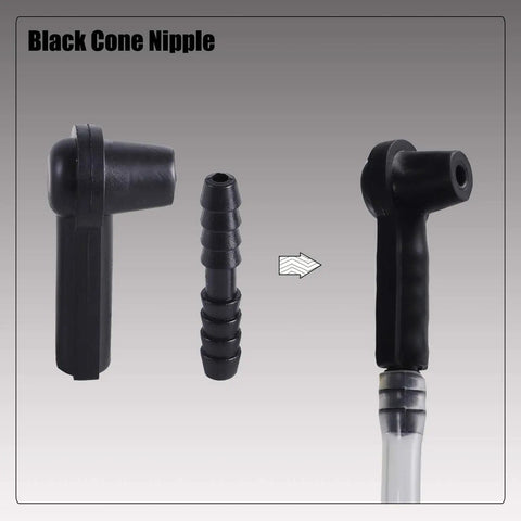 Garage Ready Pro Grade Pneumatic Vacuum Bleeder Kit black cone nipple