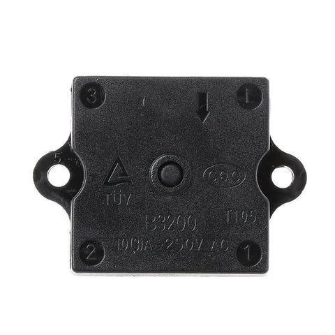 Back view of 4 Position Rotary Heater Blower Switch With 3 Speed Settings, durable industrial knob for HVAC equipment control.