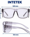 Real Deal Job Site Safety Glasses With Smash Proof Polycarbonate Lenses Anti Fog UV400 Blue Light Blockers Z87 Certified from multiple angles