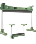 Ergonomic Garden Kneeler With Tush Pad And Handles For Pain Free Kneeling While Gardening Senior Friendly Versatile Garden Stool Kneeler Lightweight Yet Sturdy Made In USA, green, dual-use.