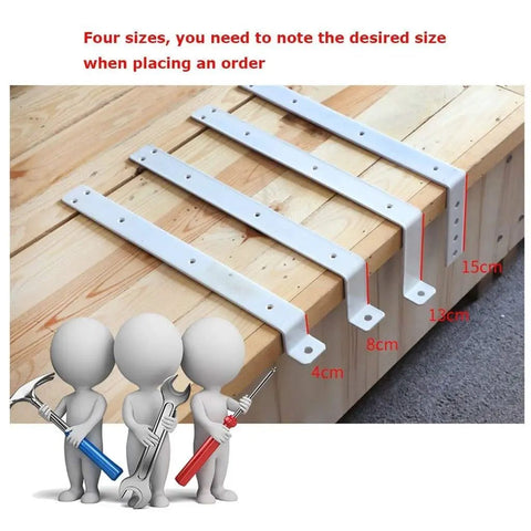 Four sizes of hospital grade grab bar for retractable bed rail guard installation on wooden bed frame, with tools.