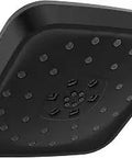 H2Okinetic Four Setting UltraSoak Shower Head Matte Black Finish Delivers Dense Rainfall Spray With Rich Coverage And Water Saving Tech