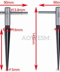 Guitar Tapered Reamer Set 3-13 mm and 5-16 mm Two Piece Kit with size markings for nut slots and peg holes.