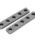 Premium Stainless Steel Screw Fixing Plate With Five Hole Threaded Base Pack Of Two legit heavy duty mounting brackets for construction.