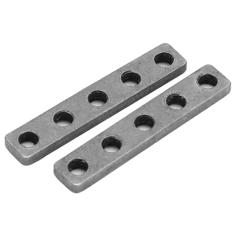 Premium Stainless Steel Screw Fixing Plate With Five Hole Threaded Base Pack Of Two legit heavy duty mounting brackets for construction.