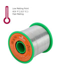 Lead Free Solder Wire With Rosin Flux Core For Electronics Soldering And Repairs, Sn99 Ag0.3 Cu0.7 Alloy, 1.1 Lb Spool, 0.04 Inch Diameter