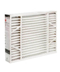 Air Filter Replacement 20 By 25 By 4 MERV 13 pleated synthetic media 2-pack for HVAC systems, side view of filter details
