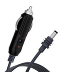 Heavy Duty Slick Road Ready DC Power Cable For Starlink Mini Featuring Direct Cigarette Lighter Adapter, 12V 24V vehicle charger.