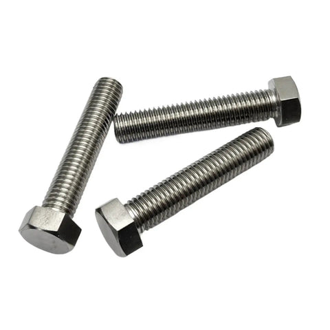 Top Shelf Grade Five Titanium Hex Bolts M8 X90mm Twenty Pack heavy duty fasteners in metallic finish, ideal for tough projects.