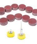 110 Piece 1 Inch Sanding Discs Set With 2 Mandrels And Hook And Loop Shank Pads 40 To 600 Grit Polishing Kit For Rotary Tool Or Drill Use On Wood Metal And Plastic