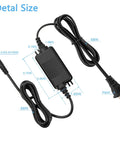 Beefy 12V 2A IP67 Waterproof DC Power Adapter With 5.5x2.5mm Plug, UL Certified, Wide 100-240V AC Input, Rugged Outdoor Ready Power Supply For LED Strips, Cameras, And Electronics, DIY Friendly, Waterproof Build For Tough Environments, black adapter with 5.5x2.5mm plug