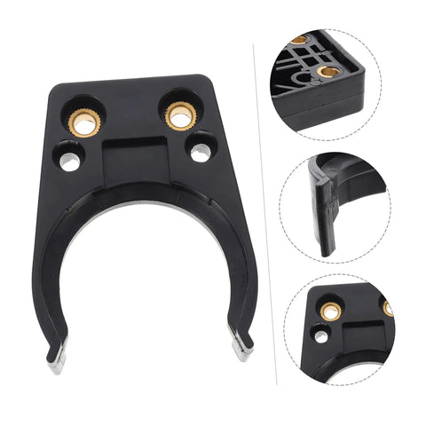 Tool Holder Clamp For Woodworking Engraving Machines Automatic Change System With Strong Clamping Force Heavy Duty Durable Aluminum Body Easy Quick Change Clip For Precise Engraving Projects, black aluminum clamp