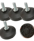 Heavy Duty M8 Thread Leveling Feet Lock Down Your Home Gym Setup With Zero Wobbles tough floor protectors for exercise bikes.