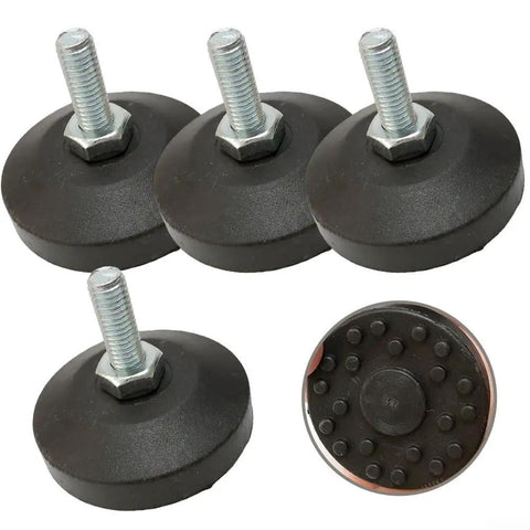 Heavy Duty M8 Thread Leveling Feet Lock Down Your Home Gym Setup With Zero Wobbles tough floor protectors for exercise bikes.