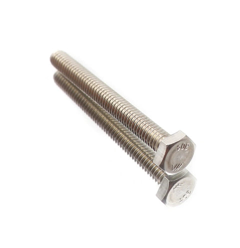 10 Pack 1/4-20 Stainless Steel Hex Bolts 3 Inch Long Full Thread UNC Coarse Drive 7/16 Plain Finish 18-8 304 Bolts built tough