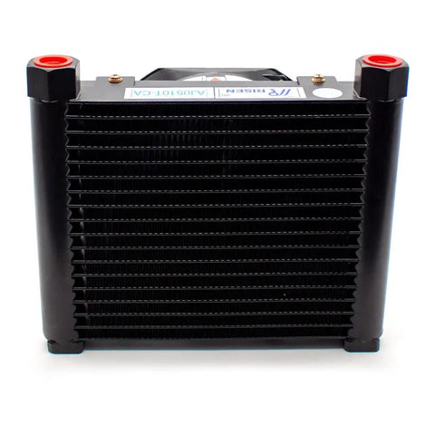 Beefy Flow 10 Liters Per Minute Oil Cooler And Hydraulic Air Cooling System with aluminum heat exchanger front view